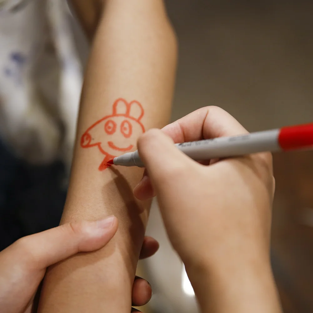 2 шт. водостойкие пластиковые перманентные маркеры для татуировки|Аксессуары