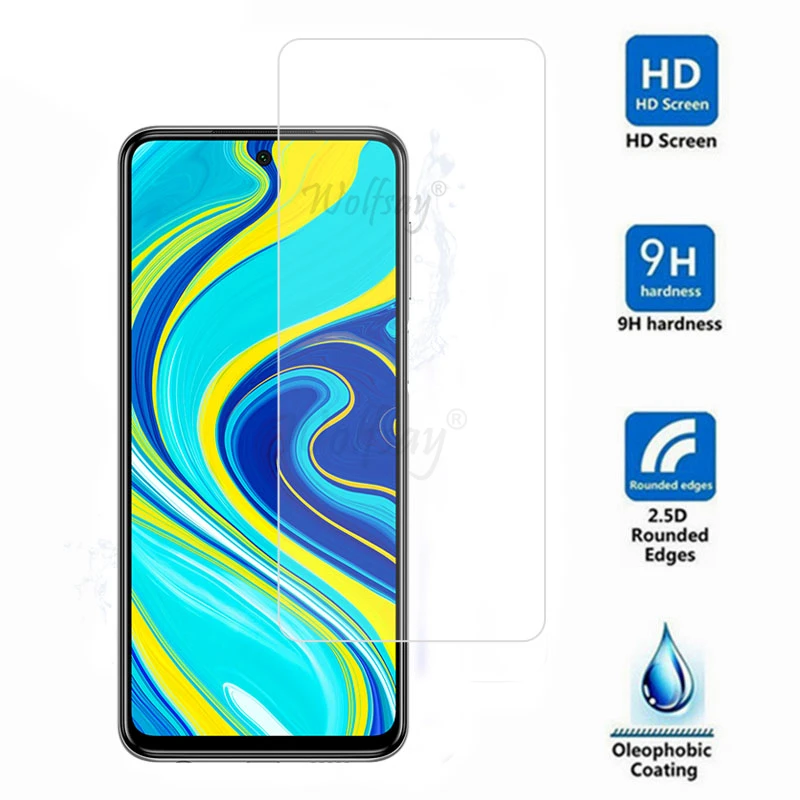2PCS para Xiaomi Redmi Nota 9 Pro Max de Redmi Note9 Pro Max Protector de pantalla de vidrio templado de vidrio redmi Nota 9 Pro Max-1