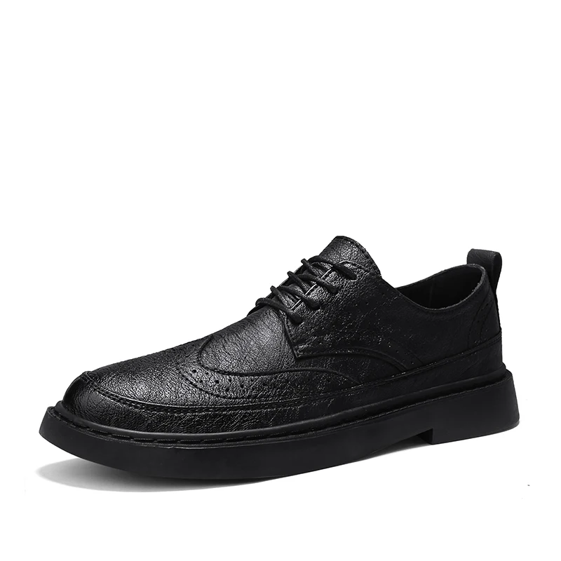 

Leather Shoes Men Breathable Rubber Dress Shoes Luxury Formal Shoes Business Oxford Male Office Wedding Flats Mocassin Homme %