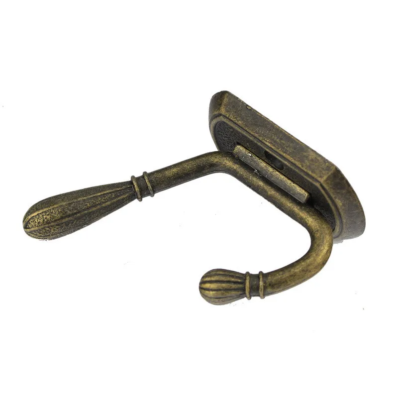 6 шт. мебельная фурнитура античные Крючки для пальто латунные викторианские