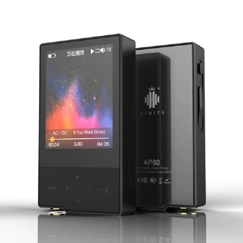Музыкальный плеер Hidizs AP60 II HiFi Bluetooth 4 0 Apt x DSD USB DAC FLAC AAC APE MP3 AKM4452VN MAX97220A AP60II|MP3-плееры| |