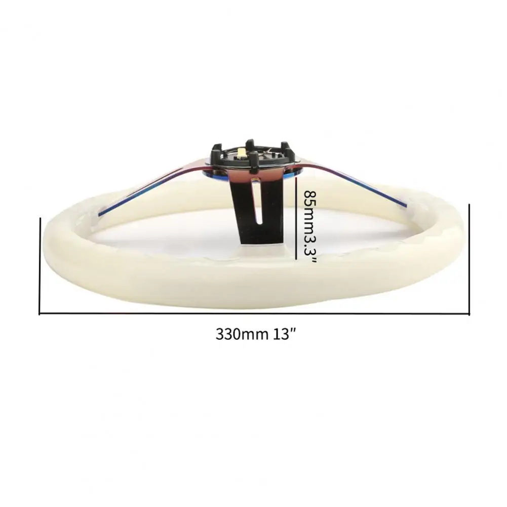 

STW 028 13-inch Luminous Acrylic Universal Drifting Steering Wheel Deep Corn Dish Sport Drifting Steering Wheels for Racing Car