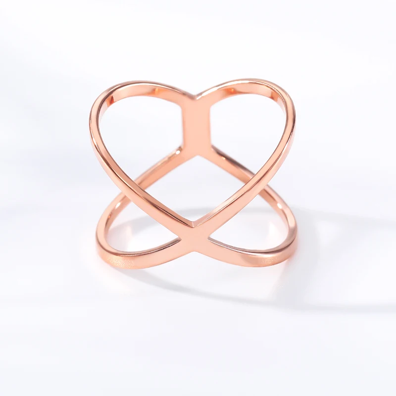 Модное кольцо на палец из нержавеющей стали с 3D отверстиями кольца крестом для