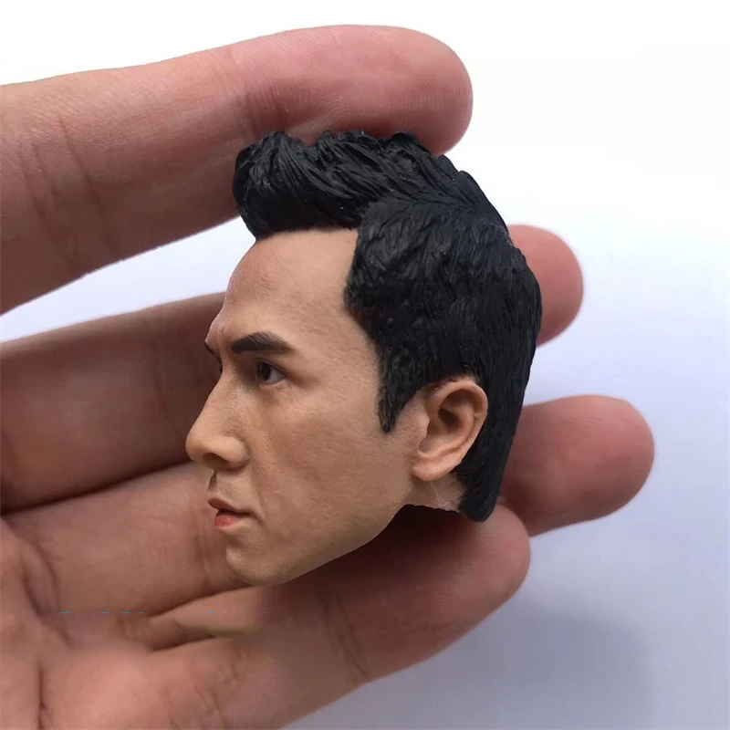 

In Stock For Sale 1/6th Jingwumen Ye Wen Chen Zhen Donnie Yen Male Star Male Head Sculpture For Usual 12inch Doll Action Figure