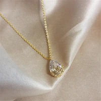 shangzhihua korean fashion necklace women for necklace sculpted water drop choker fashion clavicle chain 2020 new jewelry