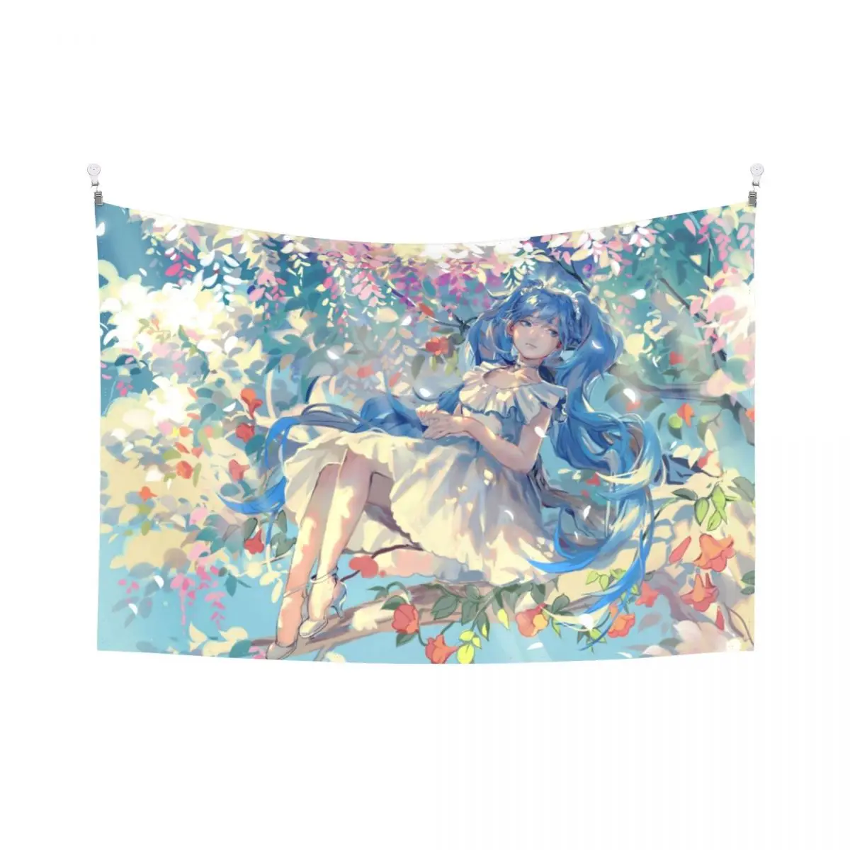 3D печать Аниме вокалоидное Искусство украшение для дома гобелен вокалоидный