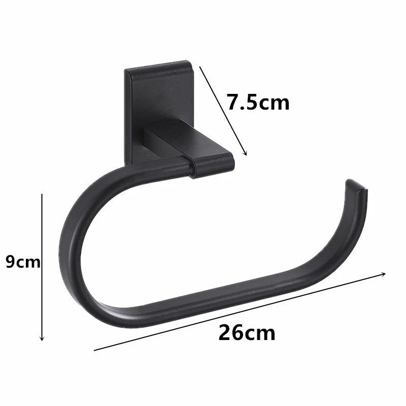 

Punch-free Towel Rack Toilet Paper Holder Universal Decorative Hook Hanging Gadget for Home Office Room EL