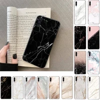 pink white marble phone case for samsung galaxy a50 a30s a50s a71 70 a10 case samsung a51 funda cover