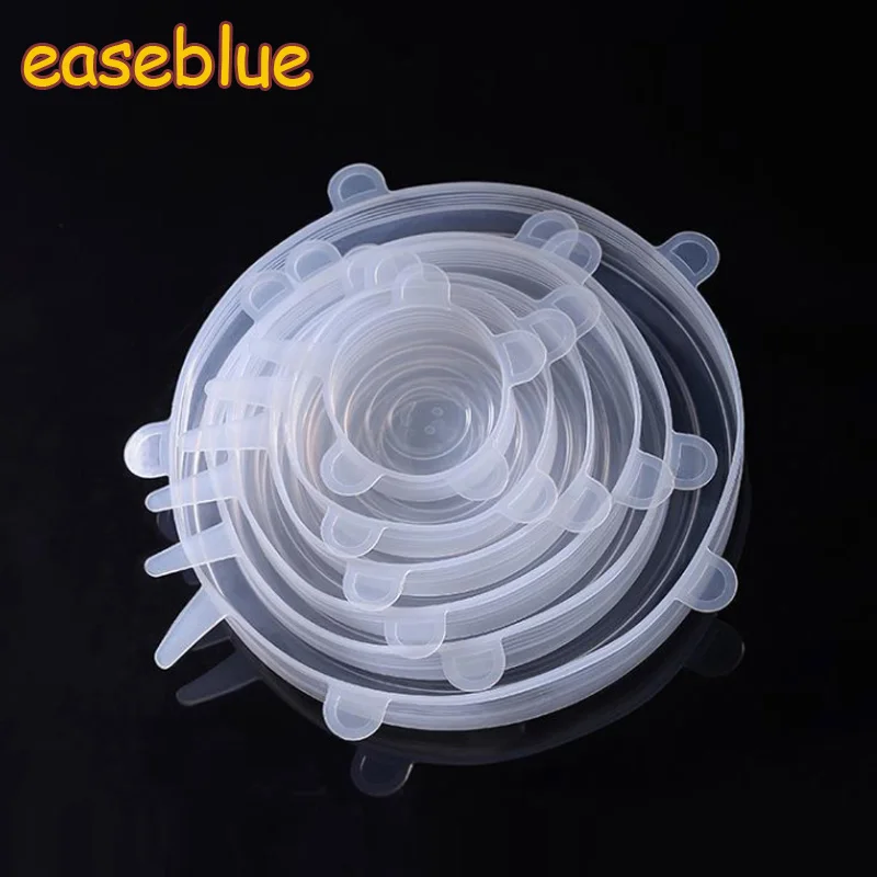 6 шт./компл. универсальная рифленая Крышка для чаши и горшка приготовления пищи |