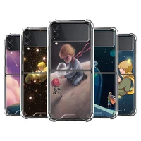 airbag case for samsung z flip3 5g phone cover for galaxy galaxy zflip 3 soft fold capa for z flip 3 the little prince