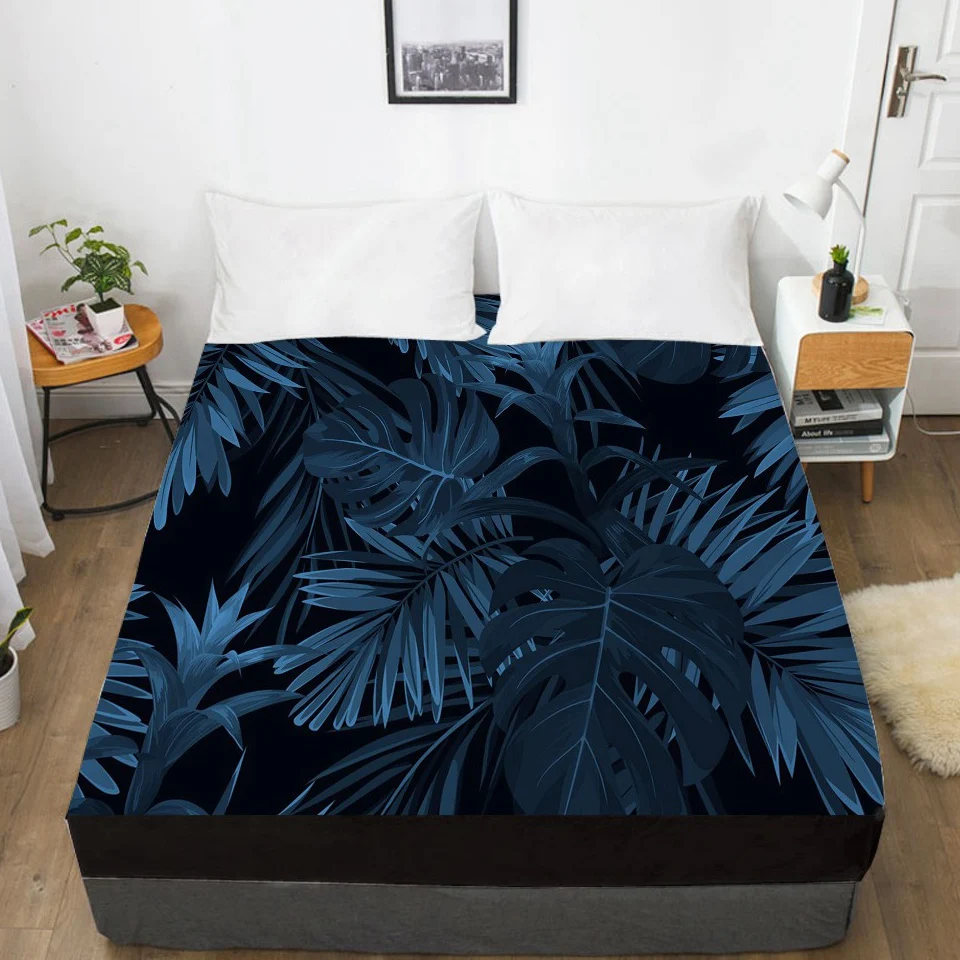 

1pc 3D Bed Sheet With Elastic Fitted Sheet Mattress Cover 135/150/180/200/160x200 Country Toucan Bedding Double Queen King