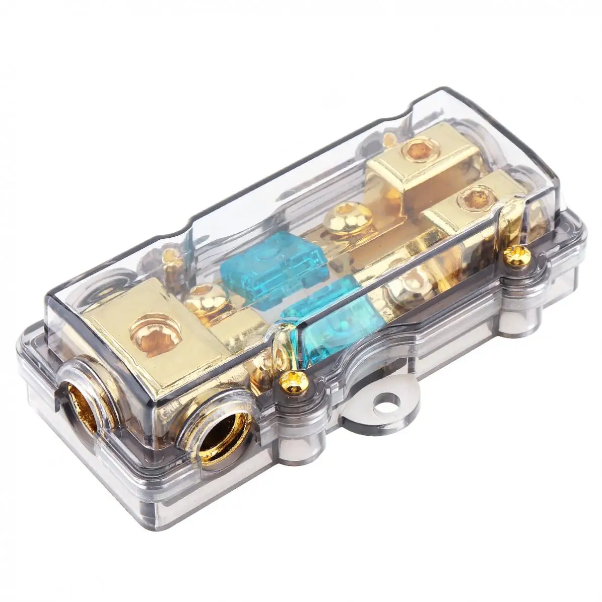 Car Fuse Holder Universal 60A 1 In 2 Ways Copper Plated Stereo Audio Power for Boat and Other Vehicles | Автомобили и мотоциклы