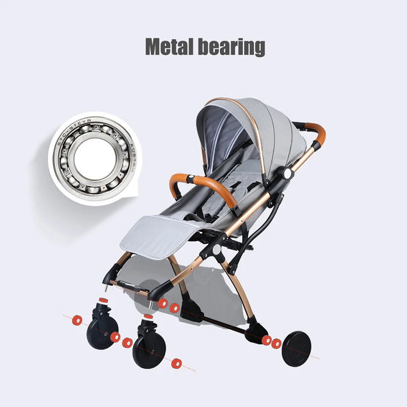 IMBABY детская коляска складная простая может сидеть наклоняясь высокий пейзаж