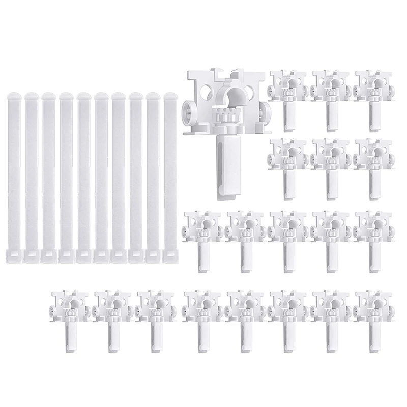 

Vertical Blind Repair Carrier with Stem Vertical Blinds Repair Kit White Blinds Replacement Parts20Pcs