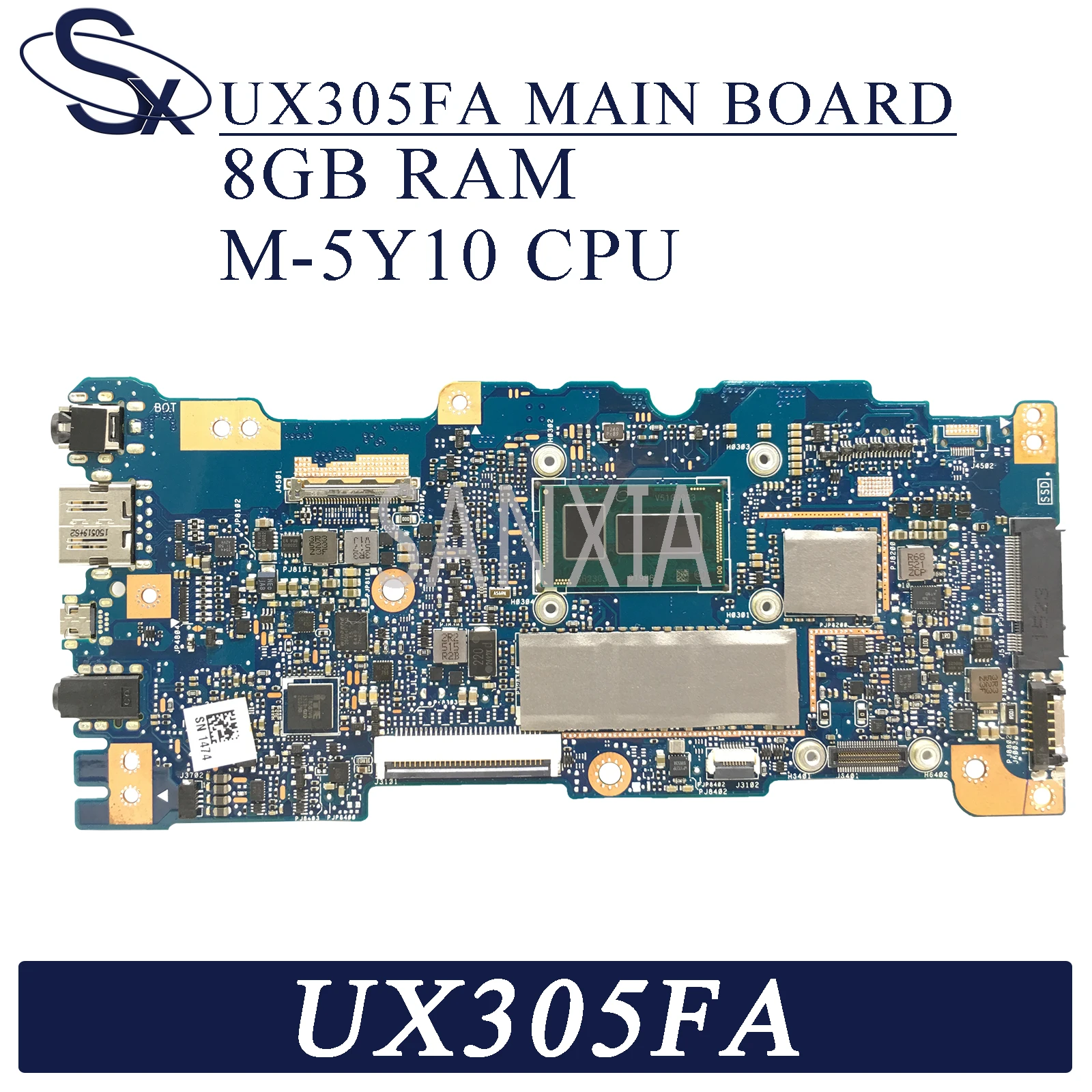 Материнская плата KEFU UX305FA для ноутбука ASUS ZenBook оригинальная материнская 8GB-RAM M-5Y10C