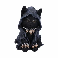resin living room universal indoor gift gothic collection witch cat ornaments sculpture home decor bedroom with skull figurine