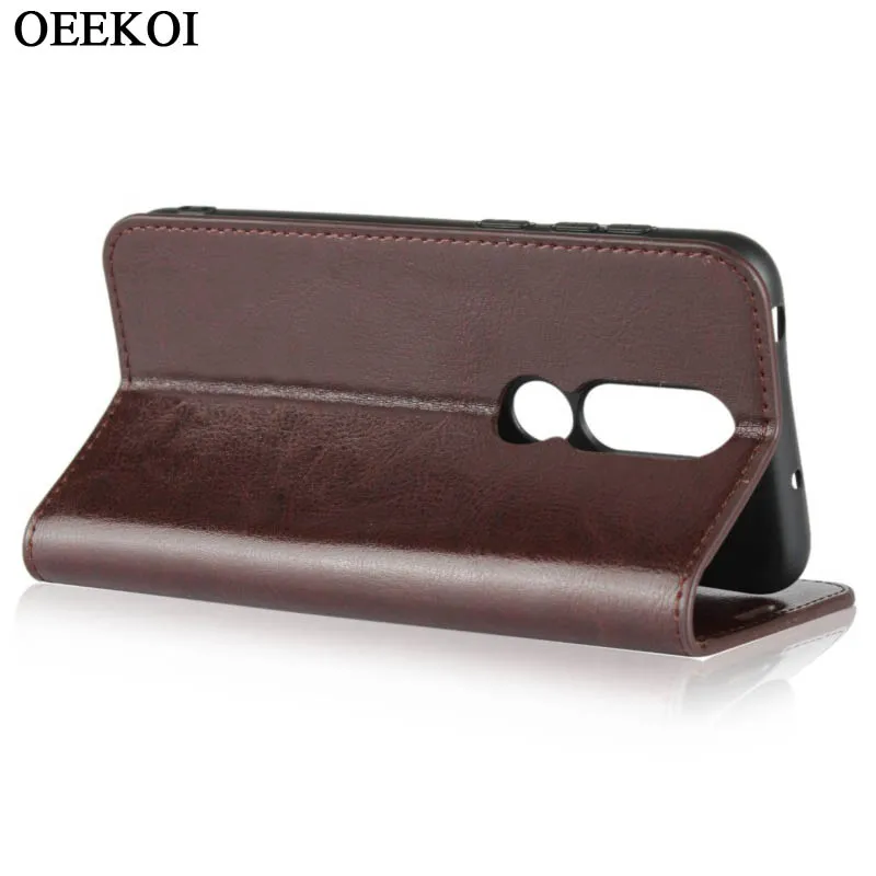 OEEKOI Crazy Horse кожаный чехол-книжка с кошельком из натуральной кожи чехол для Nokia 7,2/4,2/3,2/2,2/2,1/5,1/3,1/X6/7 Plus