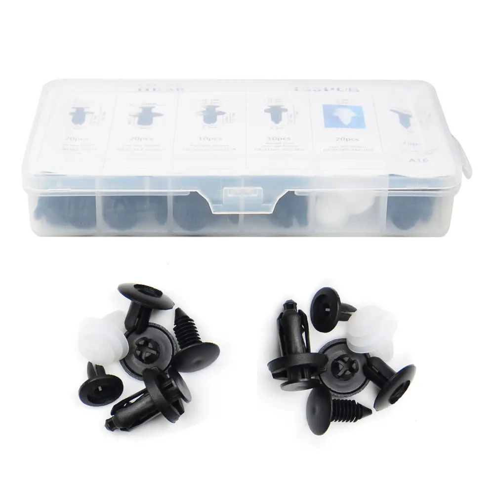 100 шт. разнообразные автомобильные крепежные зажимы фиксаторы для кузова