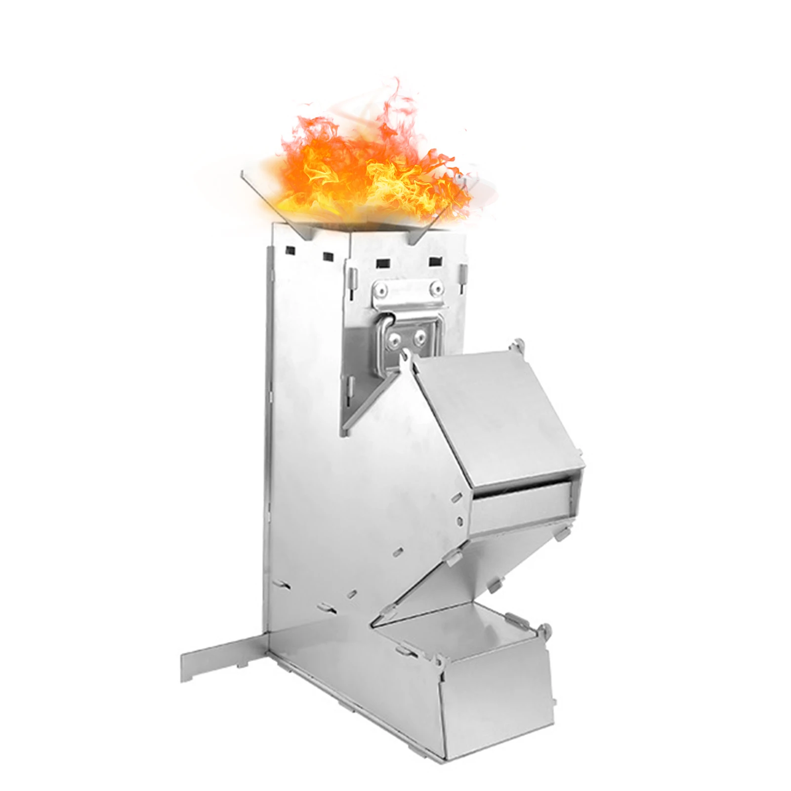 

Outdoor Wood Stove Thick Stainless Steel Removable Portable Camping Stove Camping Hiking Fire Stove Camping Supplies Awesome