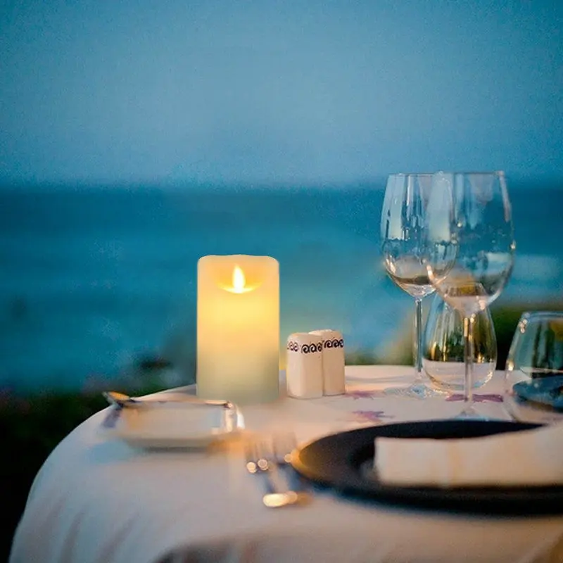 25 см (H) мерцающие столб светодиодный Свеча светильник дистанционное управление