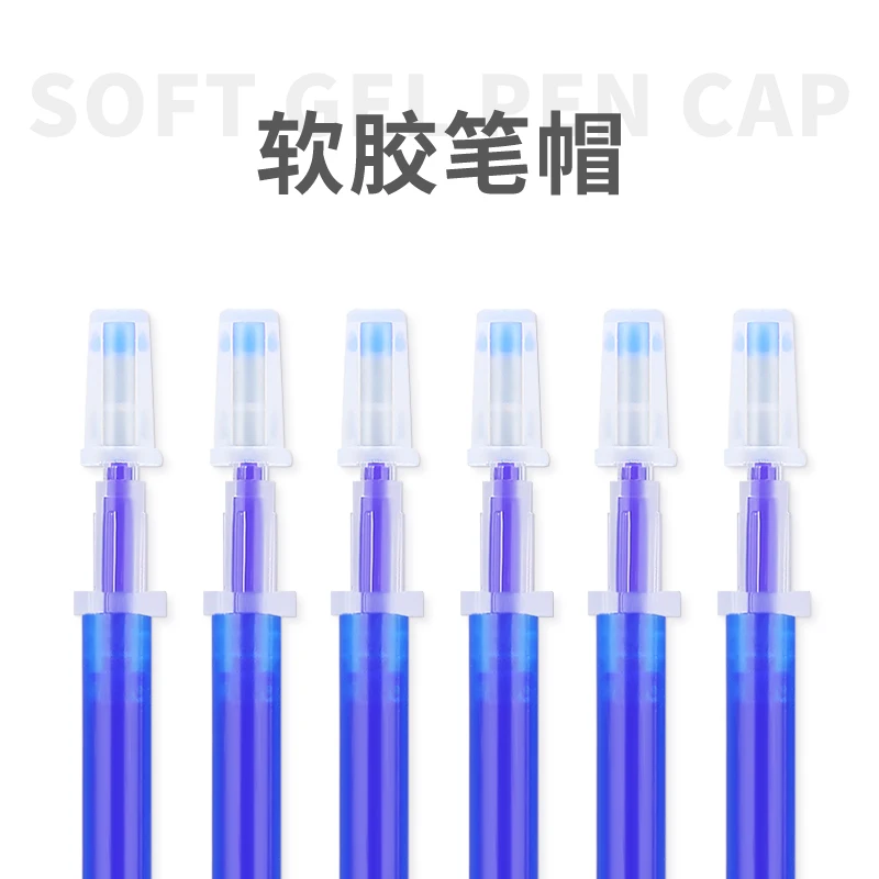 

50 Pcs A Lot Erasable Gel Pen Refill Blue 0.5mm Washable Handle Write Eraser Needle Pen Rod School Children Stationery Supplies
