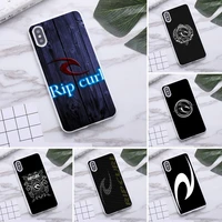 luxury surfing brand rip curl phone case for iphone 12 11 pro max mini xs 8 7 6 6s plus x se 2020 xr candy white silicone cover