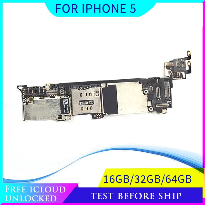 Хорошо работающая материнская плата для iphone 5 5G 16g 32g 64g ROM разблокированная