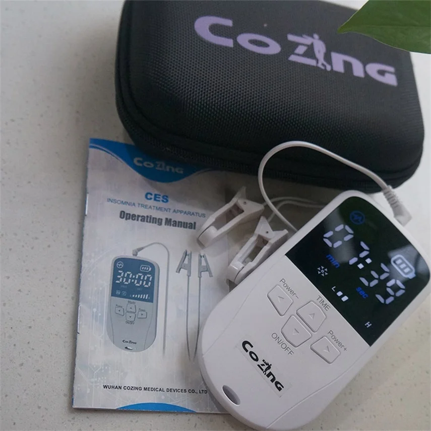 

Home use CES cranial eletrotherapy stimulation device to cure insomnia