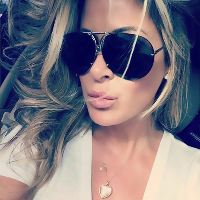 Очки-авиаторы солнцезащитные для мужчин и женщин роскошные модные дизайнерские