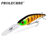 1pcs long lip deep diving minnow fishing lure 10cm 7 8g sinking wobblers artificial hard bait for bass pike trout fishing tackle