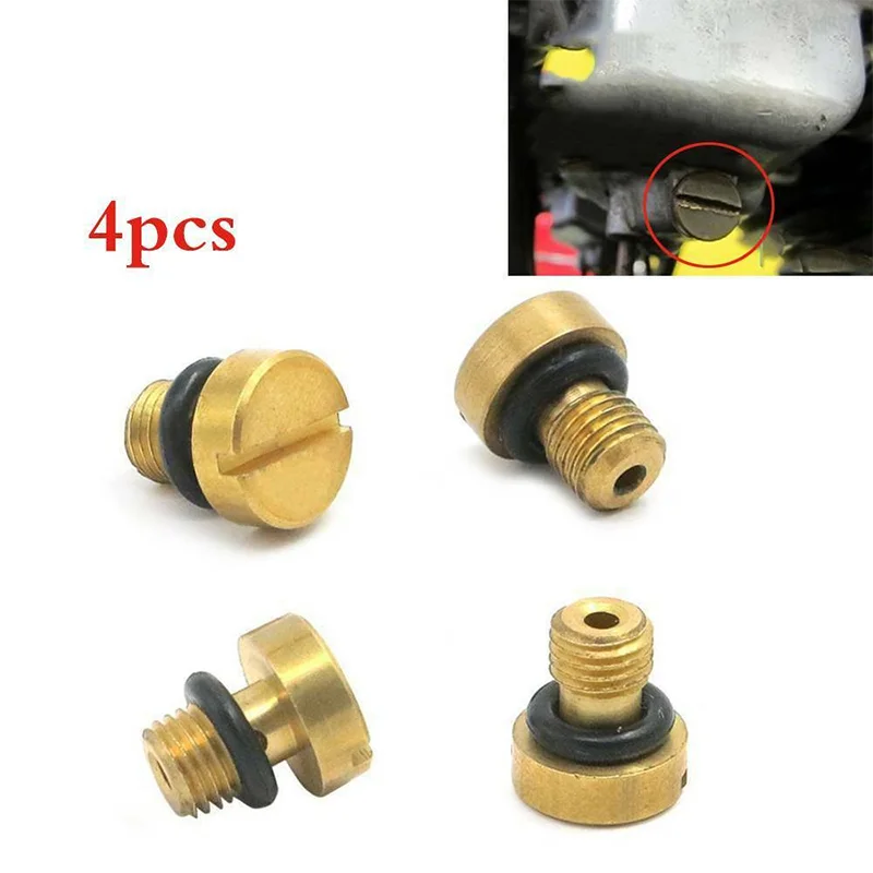4 шт. карбюратор поплавковая чаша сливная вилка ремонтные винты болты для Honda CB72