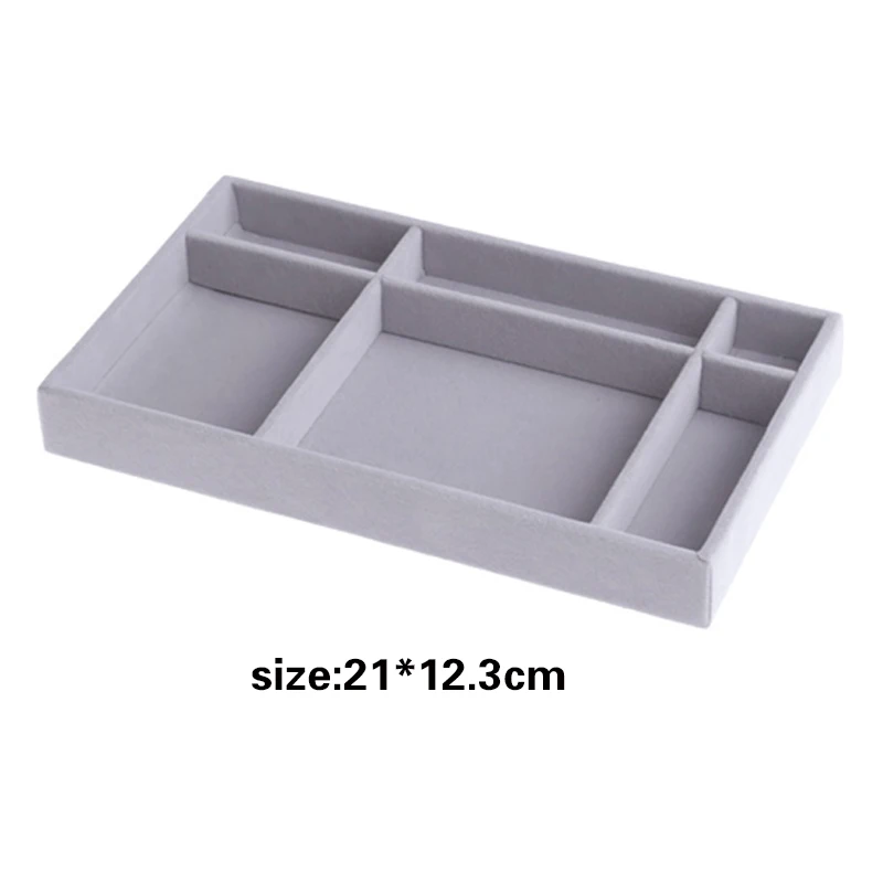 

Hot Sales Fashion Portable Velvet Jewelry Ring Jewelry Display Organizer Box Tray Holder Earring Jewelry Storage Case Showcase