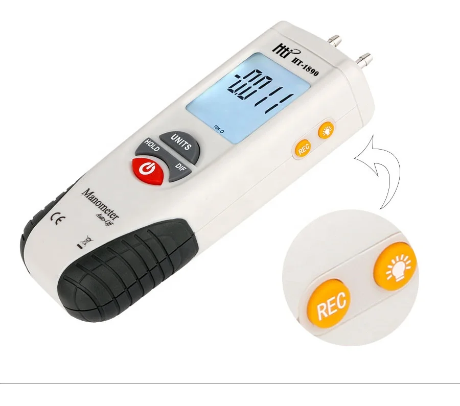 

XINTAI Water Oil Gas Digital Hydraulic Pressure Gauge Case ABS Case Industries 0.1~0~100mpa Steel R134a R404a R410a Black