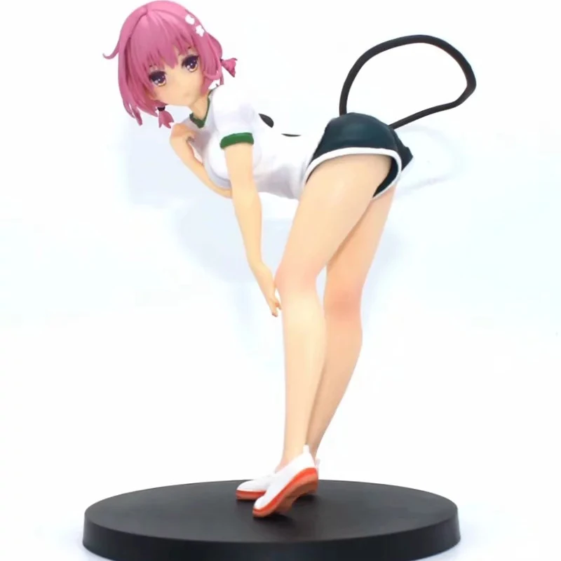 

Экшн-фигурка из аниме «To Love Ru Momo Belia Deviluke», Короткие розовые волосы, ПВХ, костюм для спортзала, дьявольский хвост, Коллекционная модель, игруш...