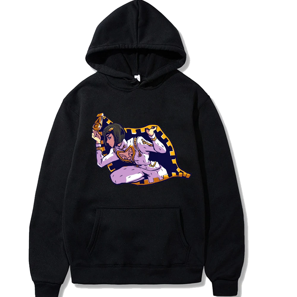 

Japan Anime JoJo Bizarre Adventure Funny Hoodie for Man woman Printed Hoodie Casual Jojo Sweatshirt Hip Hop Top female