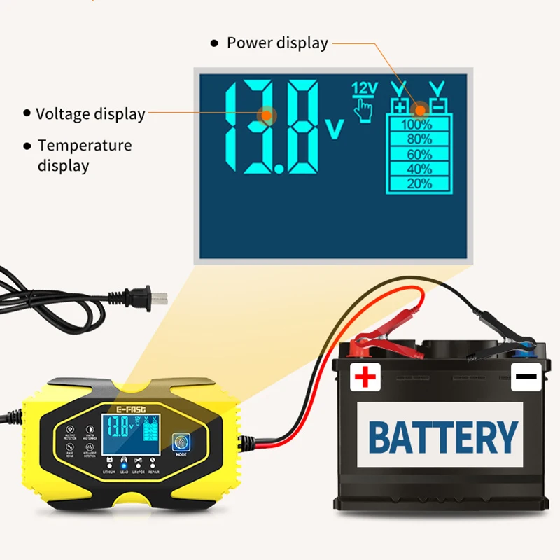 7 ступенчатая зарядка 12V/24V 110W сенсорный выключатель Экран импульсный ремонт