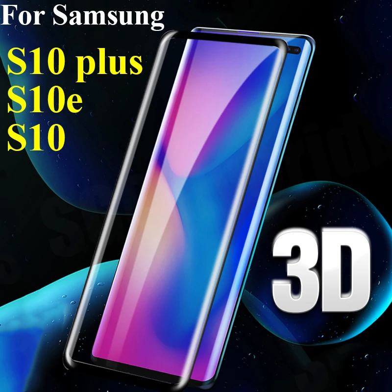 3D Защитное стекло для samsung galaxy s10 plus s10e закаленное s10plus samsun s 10 e verre tremp защитная