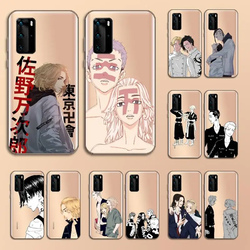 

Tokyo Revengers Japan anime Phone Case Transparent for Huawei nove e 6 5 4 3 2 s i se pro lite