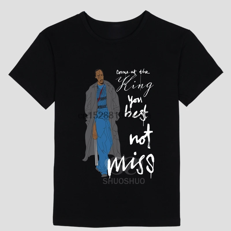 Мужская хлопковая футболка с короткими рукавами и круглым воротником The Wire