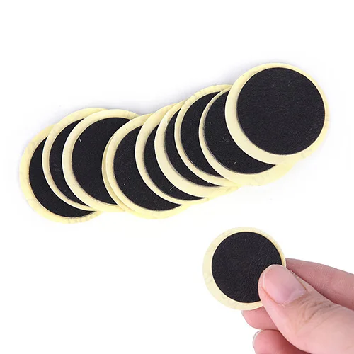 

10Pcs Cycling Mountain/Road Bike Tyre Puncture Fast Repair Tools black Bicycle Inner Tire Patches Without Glue