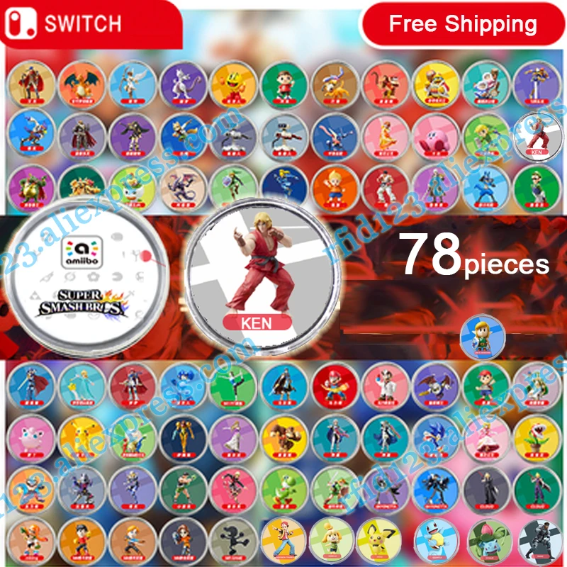 NFC Amiibo монетница для Mario Kart 8 Deluxe/Splatoon2/Mario Odyssey/Zelda/Super Smash Bro