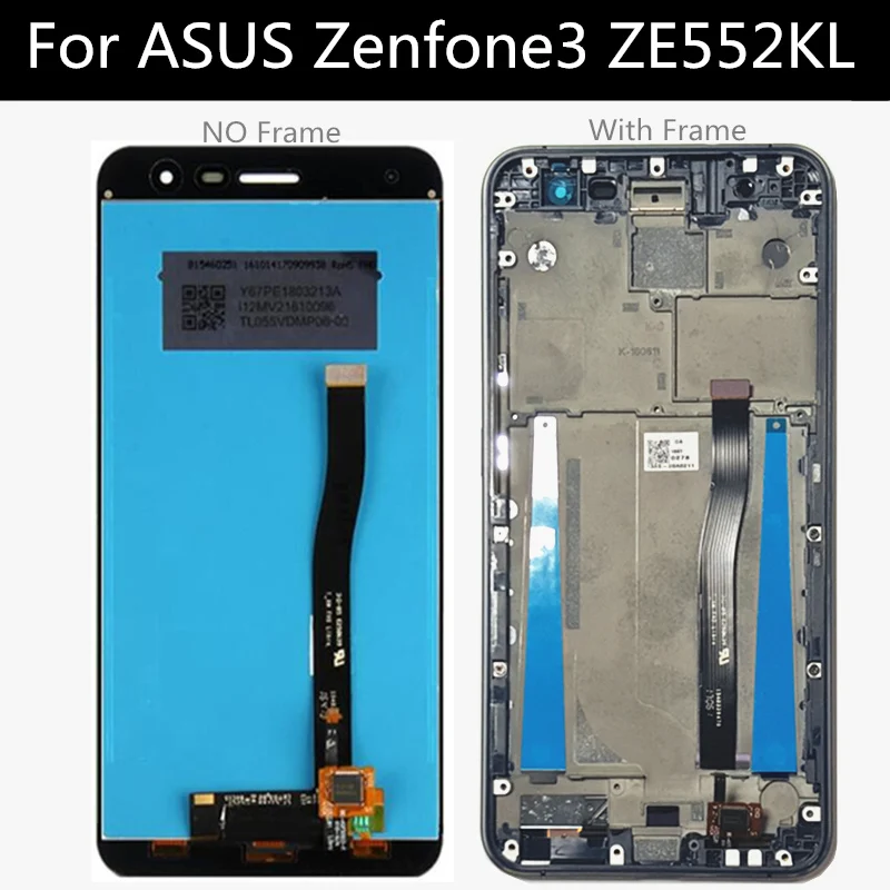 5 &quotЖК дисплей для ASUS Zenfone3 ZE552kl ЖК Дисплей кодирующий преобразователь сенсорного