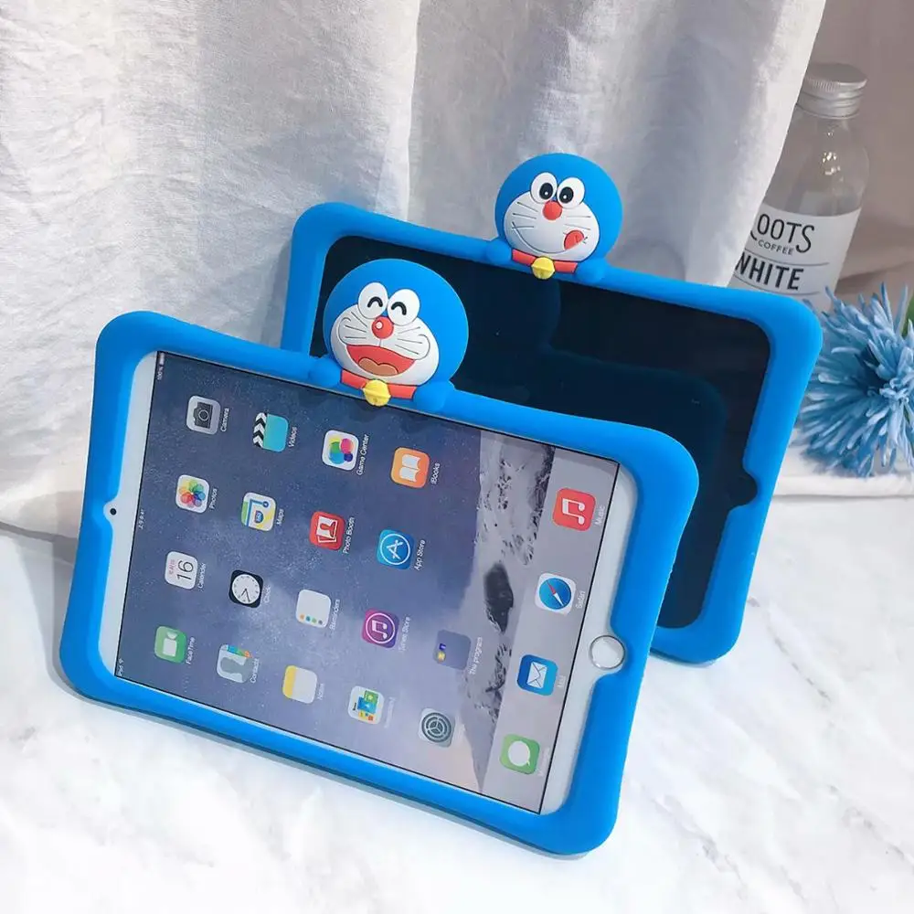 Чехол-подставка для планшета, для Ipad 10,2, retina, силикагель, силиконовый, мультяшный, детский, безопасный Чехол для Apple, Ipad 10,2 дюймов,, чехол+ ручка