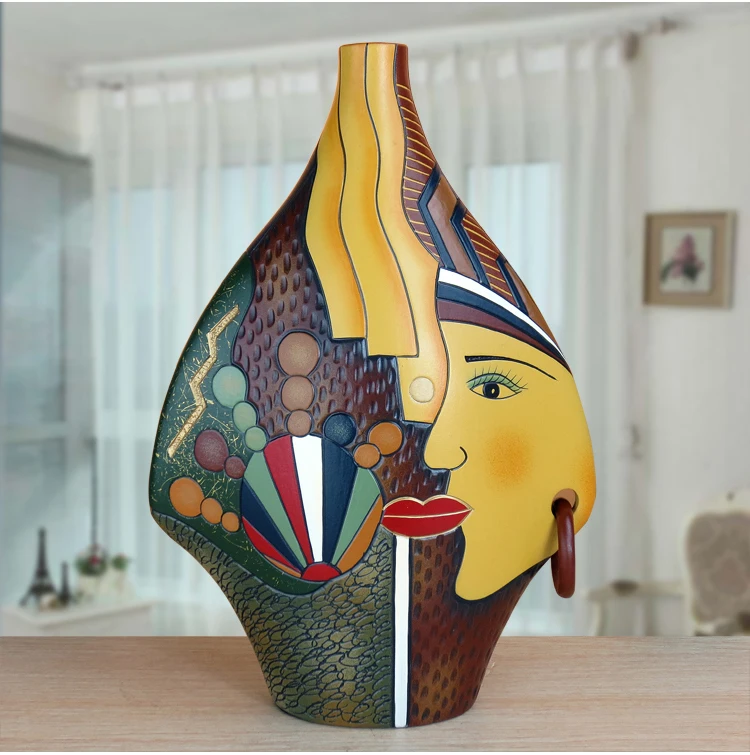 

Chinese creative characteristic ceramic crafts living room porch bogujia TV cabinet home wine cabinet decorations