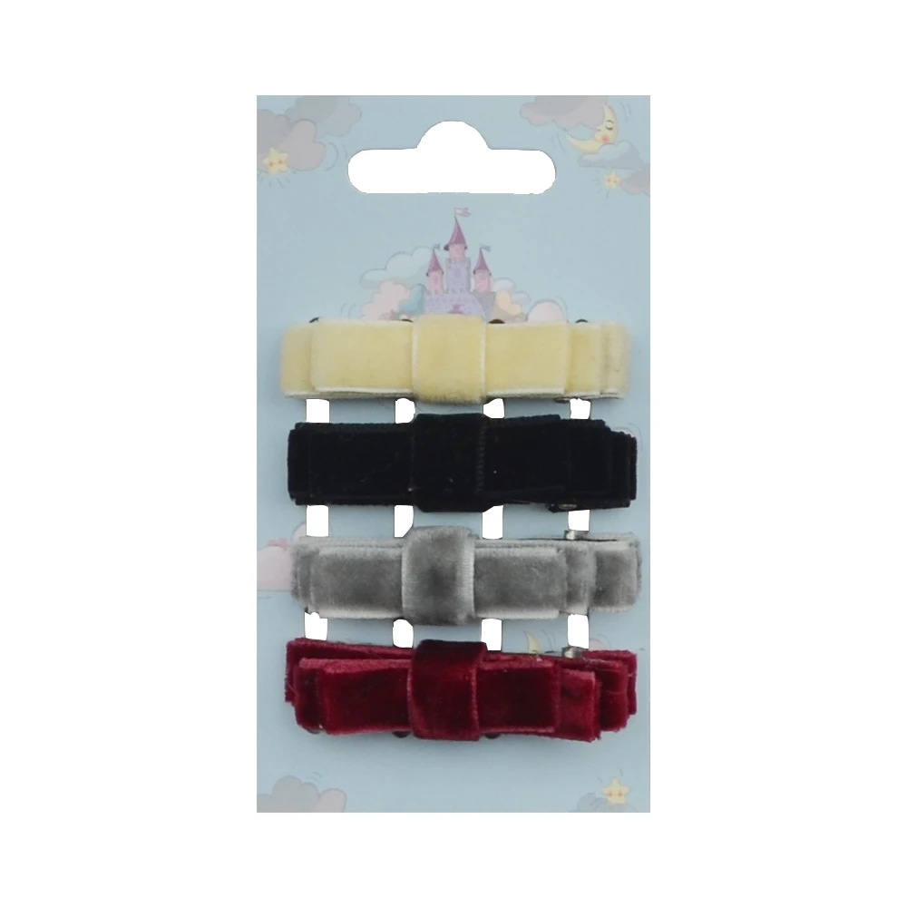 Осень зима 4 шт./упак. цвета слоновой кости черный серый Burgandy Вельветовая шерсть