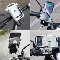 1pc aluminum universal bicycle gps navigation phone holder mount motorcycle frame bracket support usb charger accessories