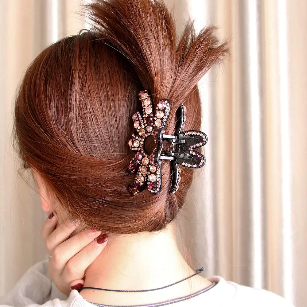 1 шт. модный элегантный Кристальный зажим для волос стразы|Шпильки и заколки