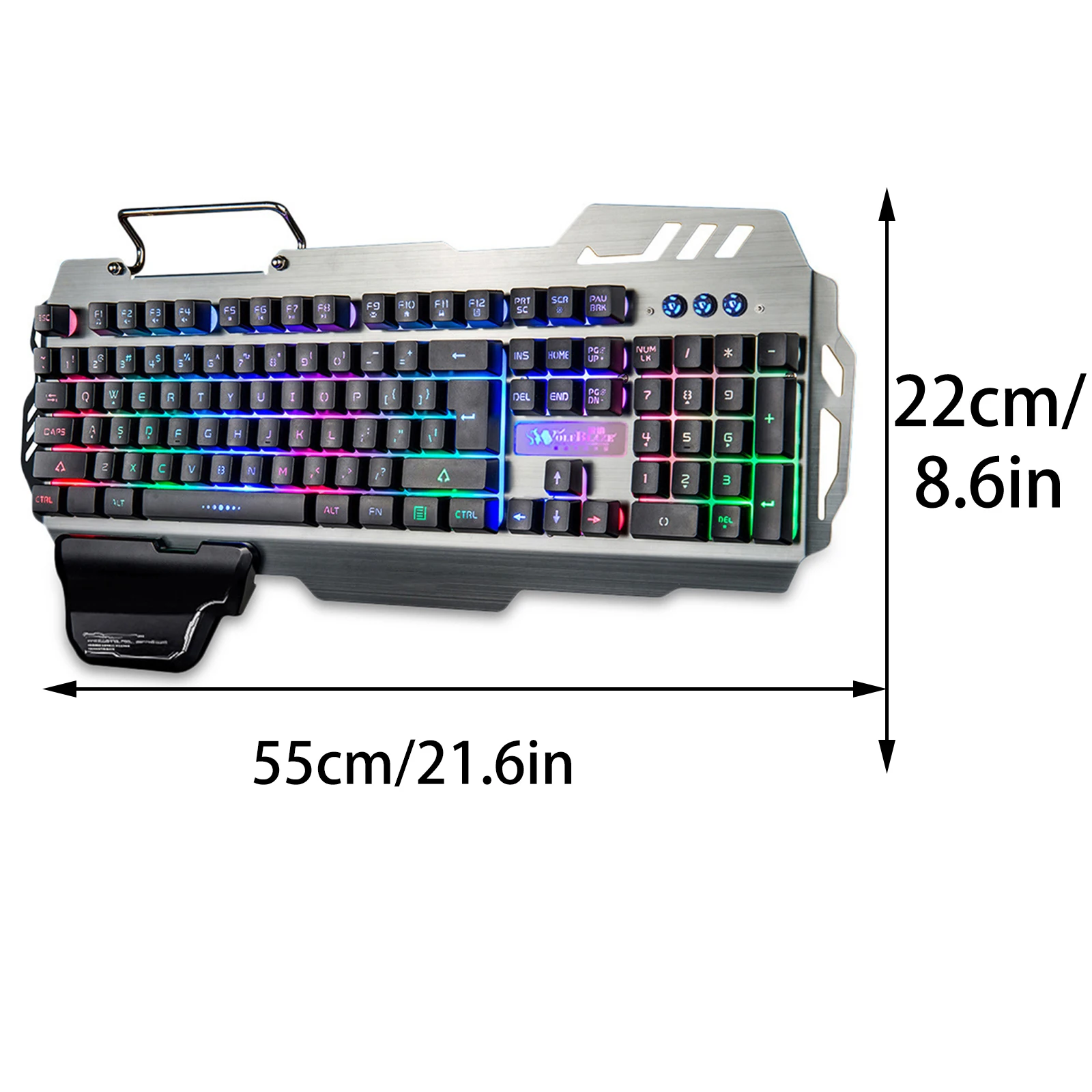 

USB Wired Keyboards PK900 Backlight Mixing Glow 104 Keys Gaming Keyboard Computer Peripheral Accessories With Phone Stand Holder