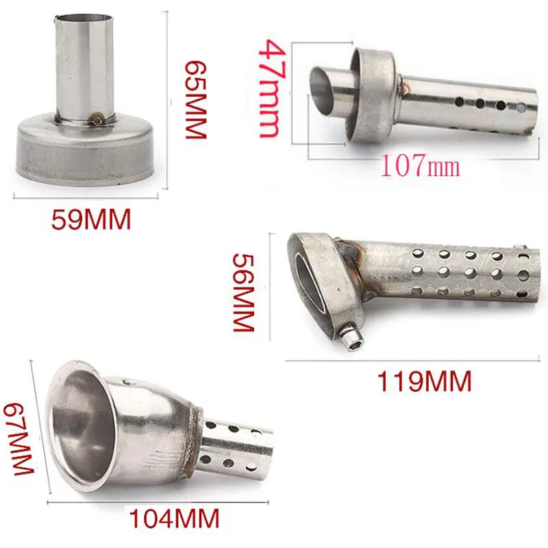 

Universal 51/60MM Front Mid End Catalyst DB Killer for Motorcycle Exhaust Muffler Silencer Noise Sound Eliminator