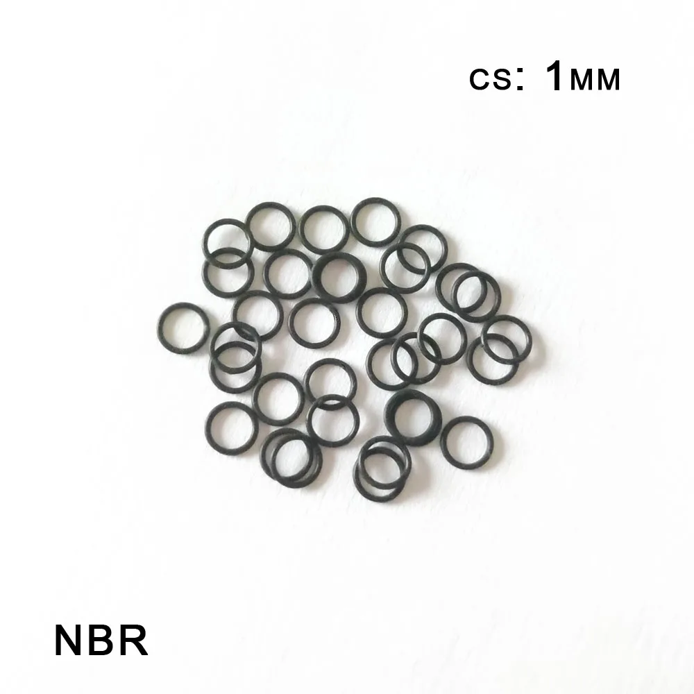 NBR Seal Ring Specification CS 1mm Nitrile Butadiene Rubber Rings OD 3mm~44mm O-Ring Gaskets Rubber Washer